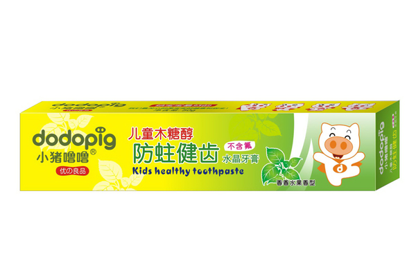 小豬嚕嚕兒童木糖醇防蛀健齒水晶牙膏（香香水果）