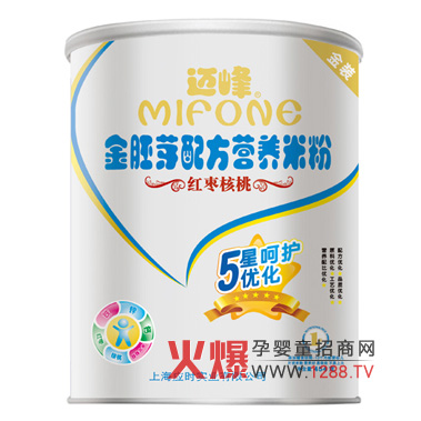 邁峰金胚芽紅棗核桃米粉營養(yǎng)豐富
