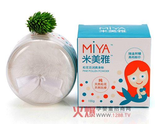 米美雅松花百潤爽身粉 親天然，全力呵護(hù)寶寶自然