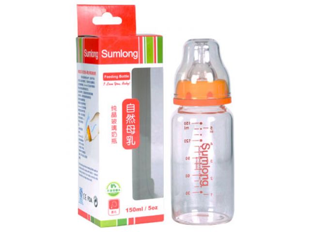 圣馬龍自然母乳標準口徑玻璃奶瓶150ml