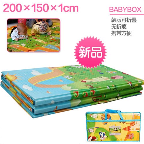 貝博氏韓版嬰兒益智園看爬行地墊