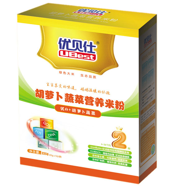 優(yōu)貝仕胡蘿卜蔬菜營養(yǎng)米粉