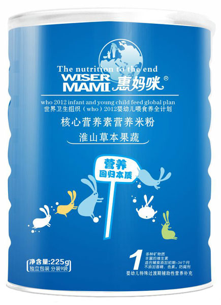 惠媽咪淮山草本果蔬核心營養(yǎng)素營養(yǎng)米粉225g