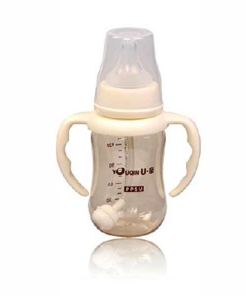 U親A315PPSU標準口徑帶柄自動奶瓶150ML