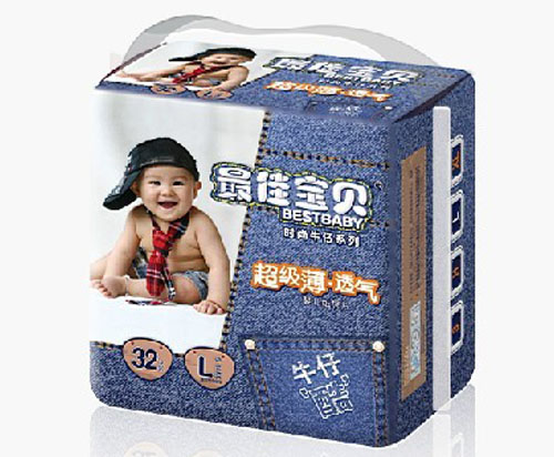 寶貝時(shí)尚牛仔紙尿片L碼