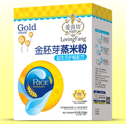 愛茵坊益生元護暢金胚芽蒸米粉盒裝