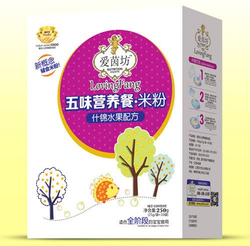 愛茵坊什錦水果五味營(yíng)養(yǎng)餐米粉盒裝