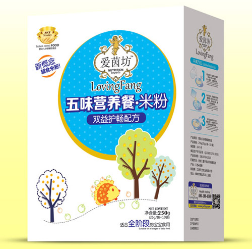 愛茵坊雙益護暢五味營養(yǎng)餐米粉盒裝