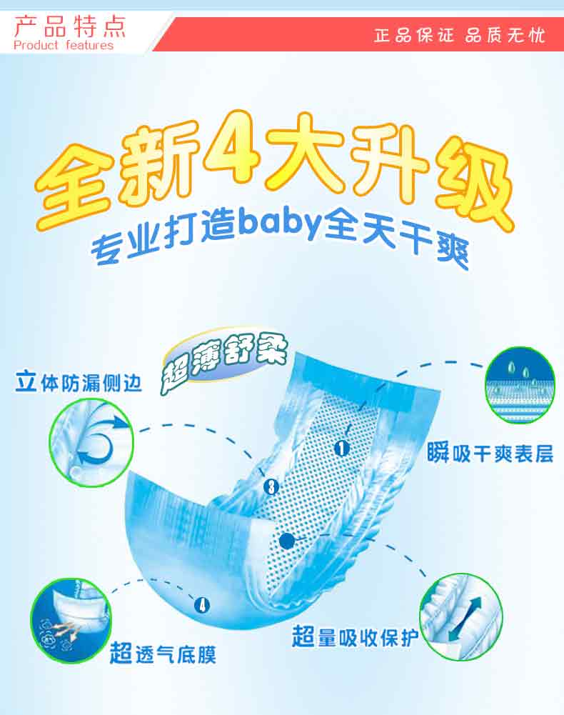 金牌紙尿片全新打升級
