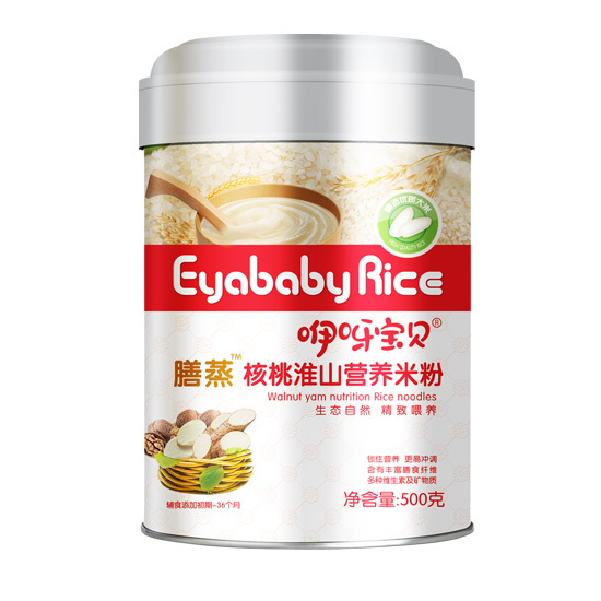     咿呀寶貝膳蒸核桃淮山營(yíng)養(yǎng)米粉-聽裝