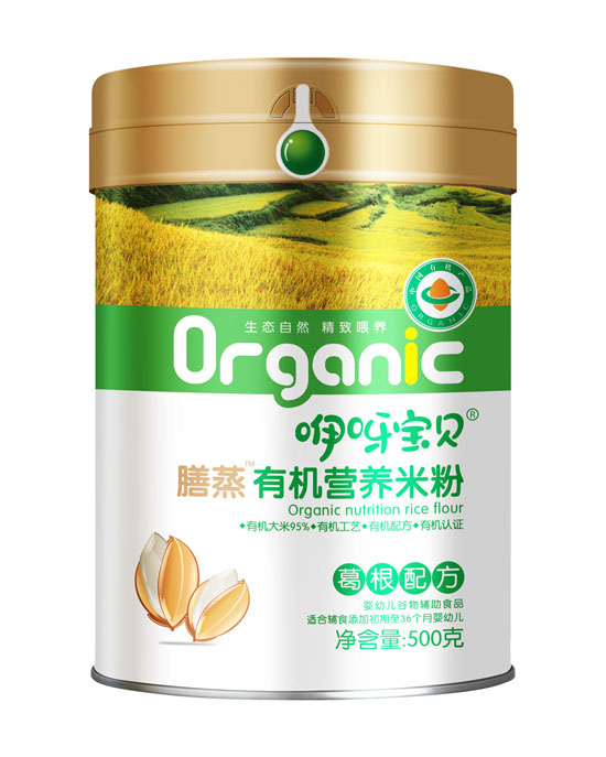    咿呀寶貝膳蒸有機(jī)營(yíng)養(yǎng)米粉葛根配方-聽裝