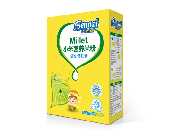 貝努滋小米米粉強化鈣鐵鋅配方