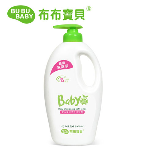 布布寶貝嬰兒果蔬洗發(fā)沐浴露-1000ml(家庭裝)