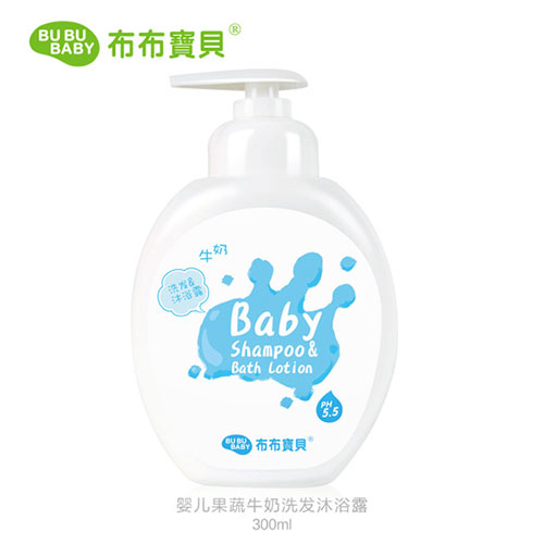 布布寶貝嬰兒牛奶洗發(fā)沐浴露300ml