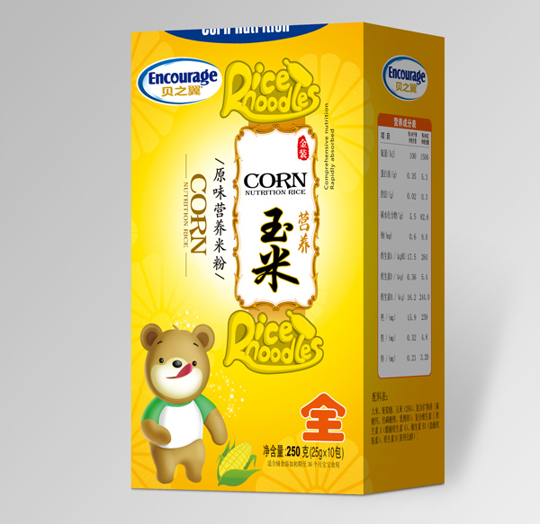  貝之翼原味玉米營養(yǎng)米粉盒裝