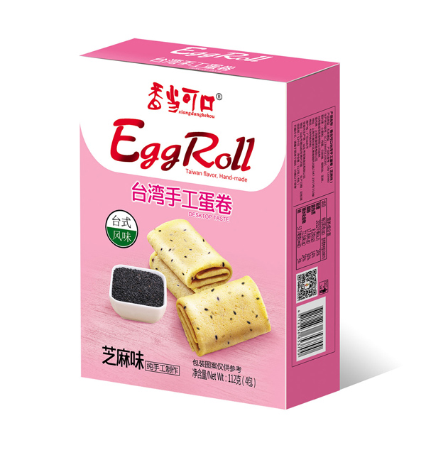   香當可口臺灣手工蛋糕-芝麻味