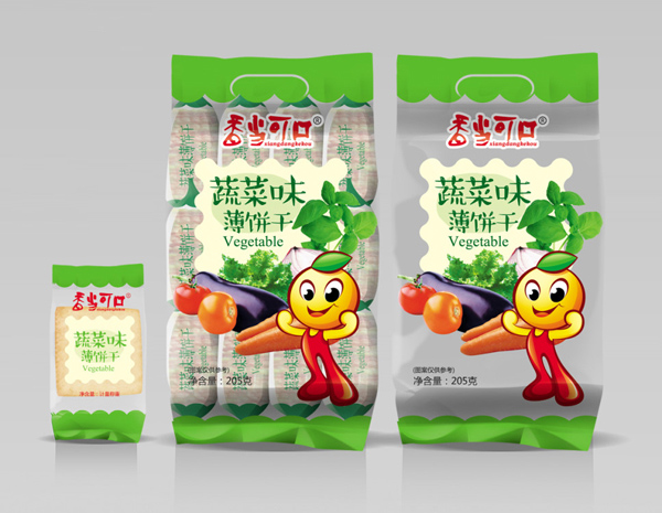 香當可口蔬菜味薄餅干