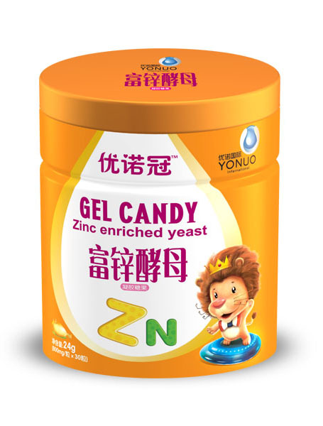   優(yōu)諾冠富鋅酵母凝膠糖果