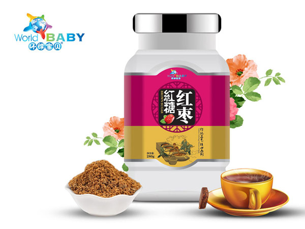  環(huán)球寶貝紅棗紅糖