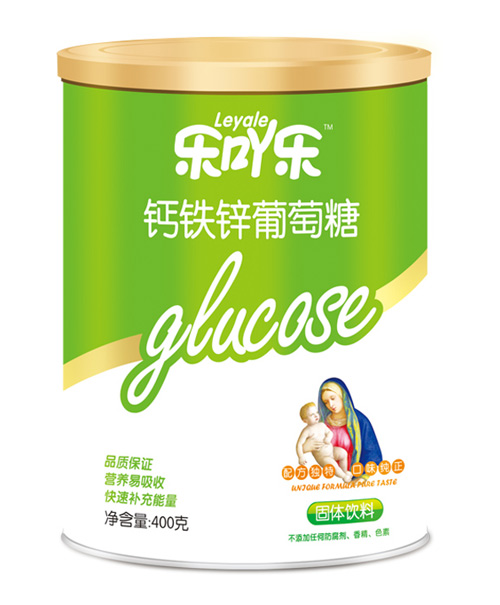 樂(lè)吖樂(lè)鈣鐵鋅葡萄糖400g聽(tīng)裝