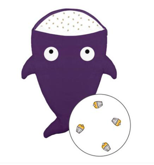 西班牙baby bites 鯊魚睡袋 紫色.jpg