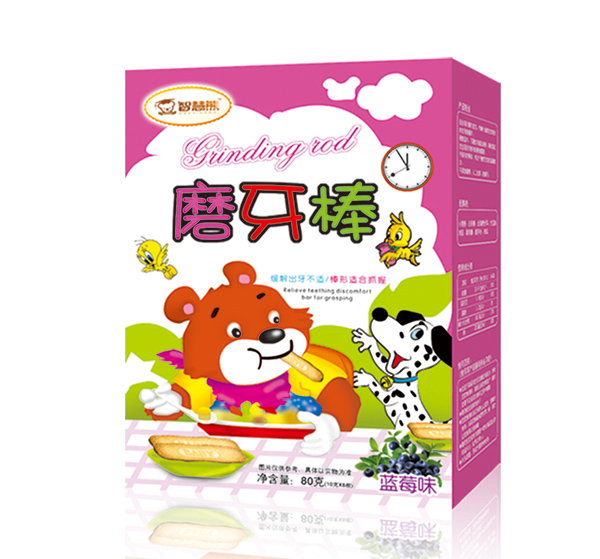  智慧熊磨牙棒 藍莓味 盒裝