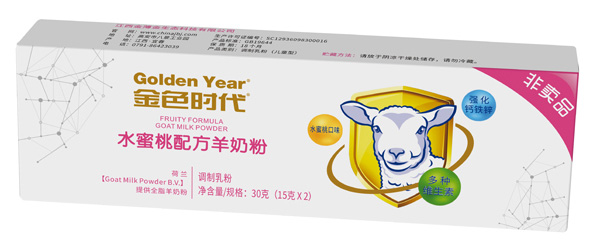 金色時(shí)代水蜜桃配方羊奶粉盒裝