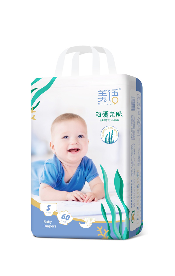  美語海藻親膚系列嬰兒紙尿褲S60