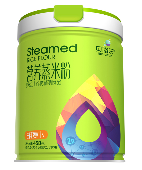 貝格樂營(yíng)養(yǎng)蒸米粉-胡蘿卜 聽裝