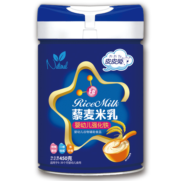 皮皮兔藜麥米乳-嬰幼兒強(qiáng)化鐵450g
