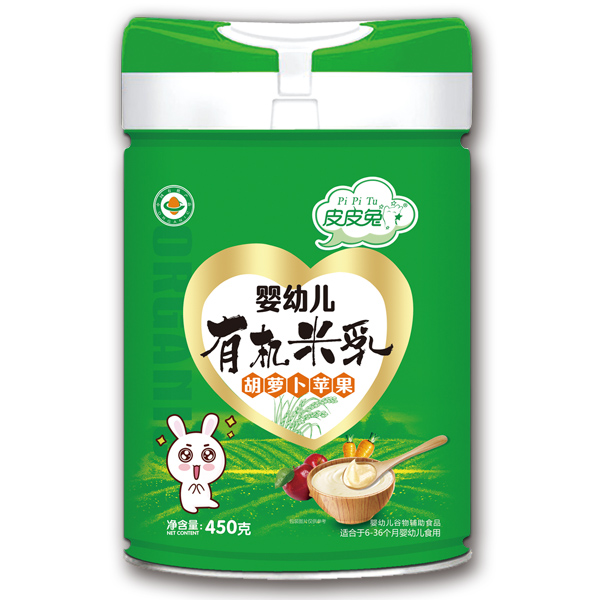 皮皮兔嬰幼兒有機(jī)米乳-胡蘿卜蘋(píng)果