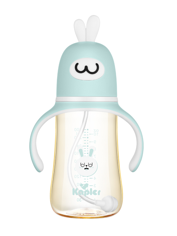  康喂兒趣萌兔PPSU 寬口奶瓶300ML 藍色