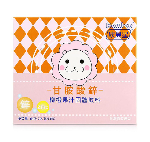 康貝星甘胺酸鋅柳橙果汁固體飲料64克.jpg