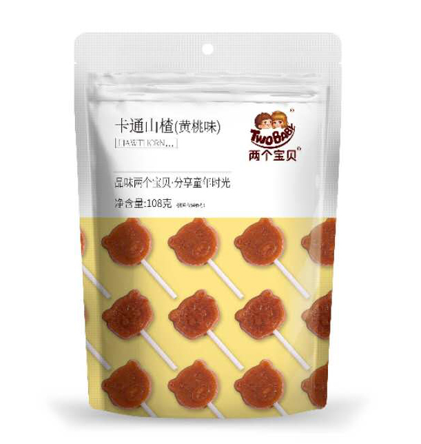 兩個寶貝卡通山楂袋裝 黃桃味.jpg