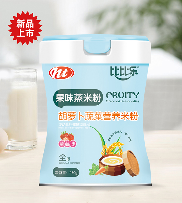  比比樂(lè)胡蘿卜蔬菜果味蒸米粉  聽(tīng)裝
