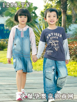 小虎憨尼男女童夏裝