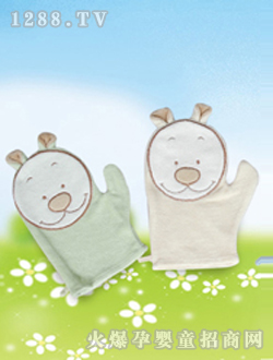 小榕樹(shù)繡花手套浴擦