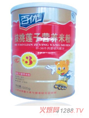 百優(yōu)聽核桃蓮子營養(yǎng)米粉