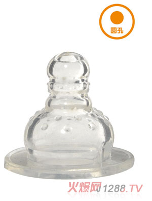酷兒標(biāo)準(zhǔn)口徑圓孔顆粒（母乳實(shí)感）奶嘴M二送一