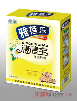 雅蓓樂(lè)降火開(kāi)胃清清寶160g