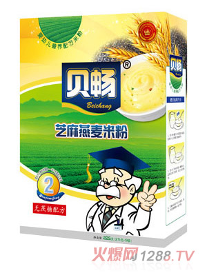 貝暢芝麻燕麥米粉