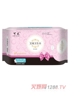 可采艾絨衛(wèi)生巾日夜組合網(wǎng)面20片