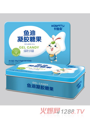 卡娃兔魚油凝膠糖果