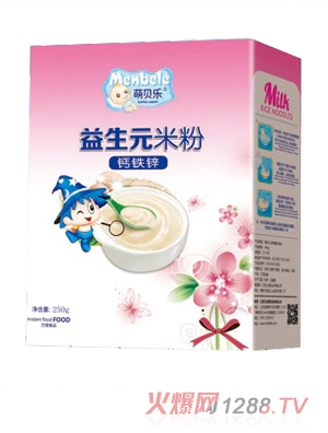 萌貝樂益生元米粉-鈣鐵鋅-盒裝