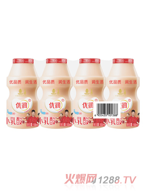 優(yōu)潤乳酸菌飲品 100ml 小乳酸 瓶標(biāo)
