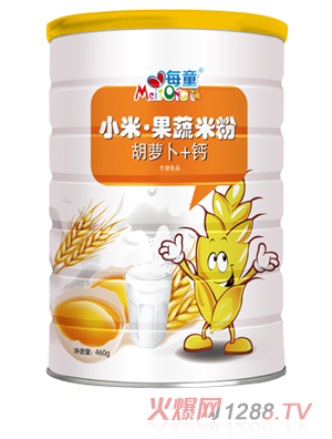 每童小米果蔬米粉 胡蘿卜+鈣 聽(tīng)裝
