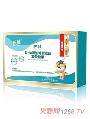 護(hù)燑DHA藻油葉黃素酯凝膠糖果橫盒