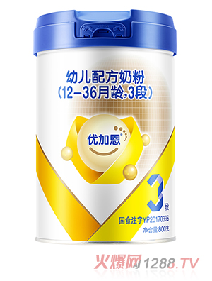 優(yōu)加恩幼兒配方奶粉3段