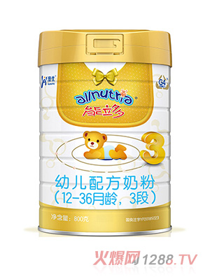 澳優(yōu)能立多幼兒配方奶粉（12-36月齡，3段）