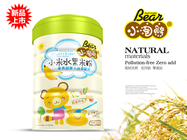   小淘熊香蕉胡蘿卜蔬菜小米水果米粉a